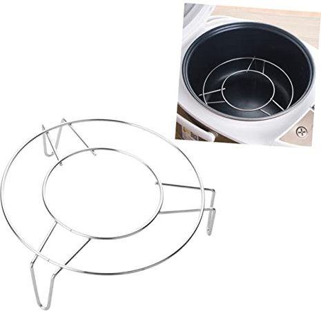 MAGICLULU Stainless Steel Steam Rack for Cooker Steamer Stand Multipurpose Kitchen Rack for Steamer for Steam Vegetables Microwave Use