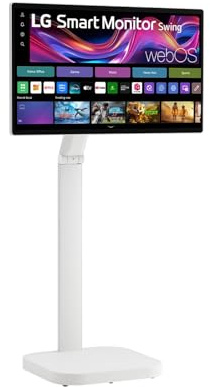 LG Smart Monitor Swing 32U889SA-W | 32 inch 4K UHD IPS Touchscreen, White