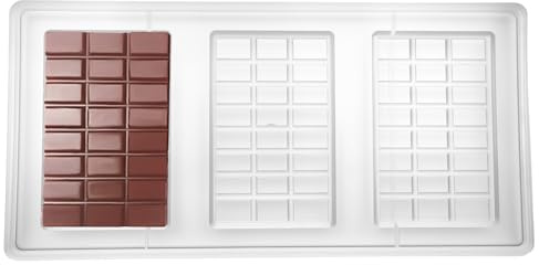 Dubai - Molde de chocolate profundo de policarbonato, barra de protina de energía, herramienta de llenado de 3 cavidades (estilo 2)
