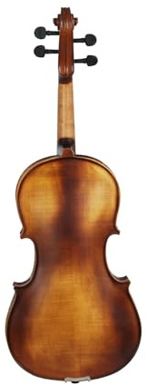 Uqezagpa 4/4 Akustische Bratsche mit Bogen Massivholzplatte Natur Viola Saiten Musikinstrument Vintage Matte Viola