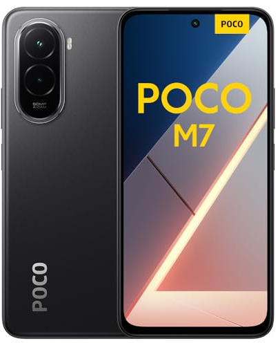XIAOMI POCO M7, Smartphone 6+128 Go, écran FHD+ 144 Hz de 6,9 Pouces, Snapdragon 685, Double caméra AI 50 MP, 7000 mAh, Noir, Chargeur Non Inclus (Version Française + 2 Ans de Garantie)