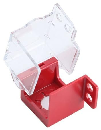 AMISENK Botón de parada de emergencia tipo caja, interruptores de presión transparentes, bloqueo de presión grande para una instalación sencilla