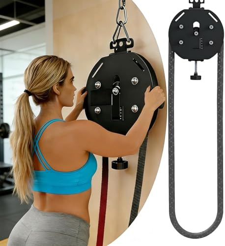 Entrenador de Cuerda sin Fin, máquina de Escalada de Cuerda, Sistemas portátil de tracción de Cable for Entrenamiento de Cuerpo Completo, Entrenador de Resistencia Ajustable for el hogar(Negro)