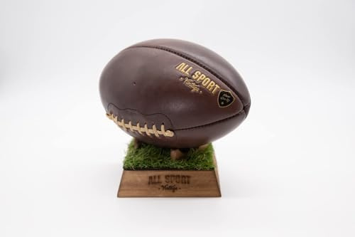 ALL SPORT VINTAGE American-Football-Ball mit Seiner Grasbasis-T9-Französische Marke.