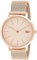 Lacoste Analog Quarzuhr für Damen Kollektion Moon mit Roségoldfarbenes Edelstahl-Mesh-Gliederarmband - 2001080