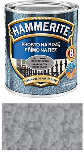 Hammerite Metallschutz-lack Lack Rostschutz 2,5 l Hammerschlag (Hammerschlag Silber-Grau)