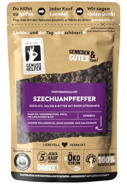 Bremer Gewürzhandel Szechuan Pfeffer, ganz, Pfefferkörner für Szechuan Sauce, chinesischer Pfeffer zum Kochen und Braten, 50g