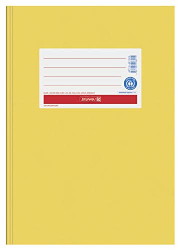 BRUNNEN Hefthülle aus Papier (10 Stück A5, Goldgelb)