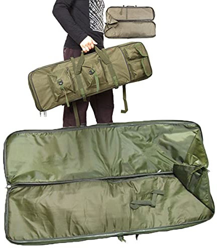 wzfdm Wanderrucksack Jagdausrüstung 85 cm / 100 cm / 120 cm Taktische Waffentasche Armee Military Airsoft Gewehr Fall Schutztasche Outdoor Schulter Rucksack,Green-0.85m