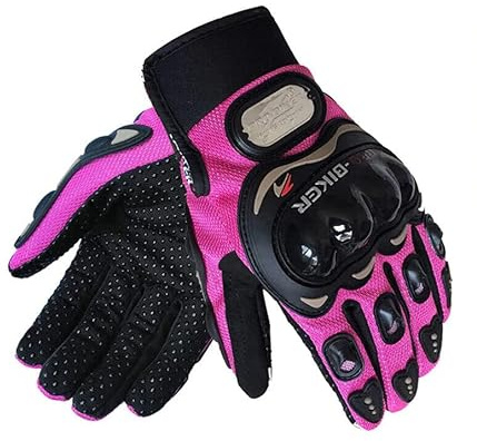 Tribe Motorradhandschuhe für Damen, Herren, atmungsaktiv, Touchscreen, Rosa, Unisex Erwachsene, S