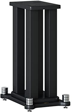 luckxuan Boxenständer Professioneller Lautsprecher-Fußständer, Audio-Halterung, Bücherregal, Desktop-Tablett, Satellitenbox, Metall, Holz, Surround-Bodenständer (Size : 22x28x50cm)