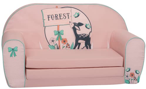 Delsit Kindersofa für Kinder ab 9 Monaten 78x35x42 cm | Kindercouch aus weichem Schaumstoff mit abnehmbarem Bezug, Kindersessel für Spielen und Entspannen, DT2-23001