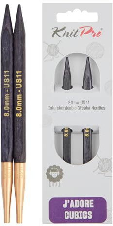 KnitPro J’adore Cubics Austauschbare Nadelspitzen 4 (10cm) | 8mm