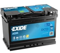 EXIDE 72Ah 760A AGM EK720 AGM L3 Starterbatterie