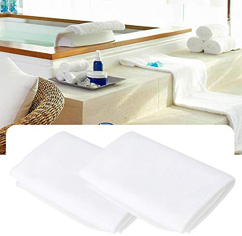 Restokki Handtücher Fitness Handtuch, Sporthandtuch Reisehandtuch Handtuch weiß, 10 Stück 30 X 30 cm Sporthandtuch, Mikrofaser Schnell Trocknendes, Fitnessstudio Handtücher, Spa Yoga
