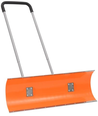 Gecheer Pala da Neve con Manico Allungabile Arancione 96cm Lama Acciaio