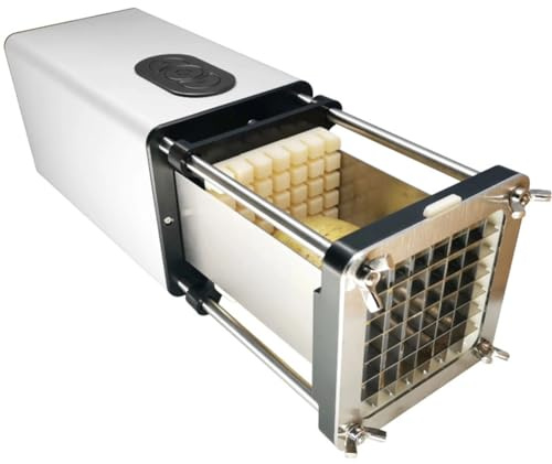 Cortadora de patatas eléctrica, cortadora de patatas fritas comercial, cortadora automática de frutas y verduras, picadora de frutas y verduras para restaurante de cocina industrial comercial A