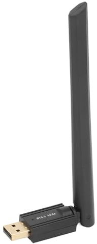 Adaptateur USB Bluetooth 5.3, Adaptateur Bluetooth USB Longue Portée 100 M avec Antenne à Gain élevé 4 DBi pour PC, Récepteur émetteur Dongle Bluetooth USB pour 8.1 10 11