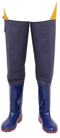 NIUSABOU Leichte Gummistiefel zum Angeln im Freien, Wathosen for Herren for Angeln, wasserdichte, langlebige Unisex-Hüftstiefel for Bäche, Landwirtschaft und Gartenarbeit(8.5)