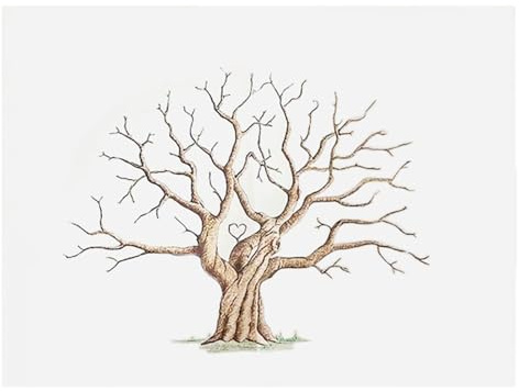 Fingerabdruck-Baum-Leinwand – Fingerabdruck-Baum-Hochzeit, Fingerabdruck-Baum-Set | Alternatives Hochzeits-Gästebuch, Fingerabdruck-Baum-Leinwand, Wasserfest, Kreatives Anmeldebuch, Wanddekoration