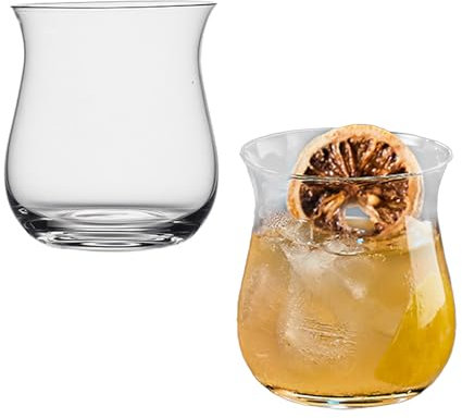 UIYIHIF Juego de Copas de Cóctel Tulipanes Vaso de Degustación de Whisky con Forma de Calabaza de Champiñones para Bebidas Puras o Mixtas Vaso de Whisky Copas de Cóctel para Cócteles de