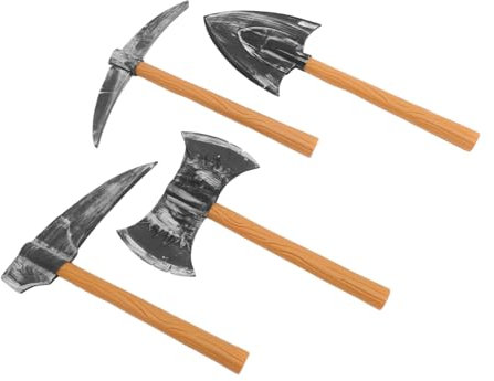 ROMISBABA 4-teiliges Zwergenaxt-requisitenset Aus Schaumstoff Halloween-kostüme Für Jungen Und Mädchen Party Süßes Oder Saures Bühnenspiel