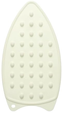 QUARKZMAN Guarnizione in Silicone per Ferro da Stiro, Tappetino Multiuso Resistente al Calore per Ferro da Stiro, Piastra di Appoggio per Tavola da Stiro, Colore Crema