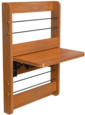Mesa Plegable de Pared para lavandería con Tablero de Madera Escritorio de Pared Plegable Que Ahorra Espacio Mesa de Pared Larga y Estrecha Flotante para Espacios pequeños