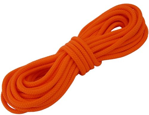 PPM Seil 8mm – 10m, 20m, 30m – 33 Farben – leicht, reißfest, UV-beständig, wetterfest – für DIY, Outdoor, Basteln, Hundeleine, Garten – Polypropylenseil von Ropes and More (Orange, 10m)