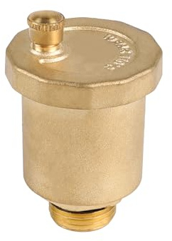 LALAGO Valvola di Ventilazione DN15 G1/2, Valvola di Sfogo Aria Automatica, Valvola di sfiato dell'aria di protezione della ruggine d'ottone, Valvola automatica Minical sfogo aria