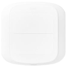 URPIZY Interruptor de escena WiFi de dos botones con radio de 2,4 GHz, función de clic y presión larga, carcasa ABS, compatible con Tuya Smart Home System, ahorro de energía, funciona con pilas, fácil