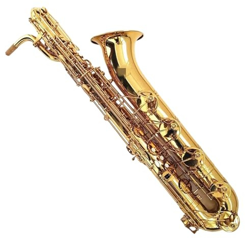 Saxophonsets Professionelles Bariton-Saxophon Mit Goldlackierter Oberfläche Und Tiefer A-Klappe