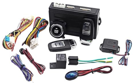 Sistema Allarme Auto Antifurto Telefono Cellulare For Auto Compatibile Con Bluetooth Allarme Di Avvio Remoto Accensione Intelligente Kit Accesso Senza Chiave Un Pulsante