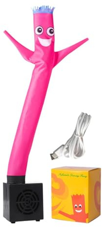 Inflatable Tube Man, Desktop Air Dancer, Waving Tube Guy, Mini Blower Animation Toy, Funny Motion Decoration Gadget for Teens Adults Home Office Apartment Birthday Event Restaurant 48.5x7.6x5.7cm