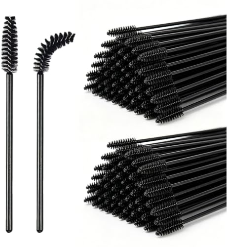 VEGCOO 200 Pezzi Scovolini Mascara Monouso, Mini Scovolino Ciglia Pennelli per Ciglia Pettinino Ciglia, Applicatore Mascara per Trucco
