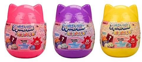 Squishmallows Squishville Mystery Mini (uno al azar), multicolor