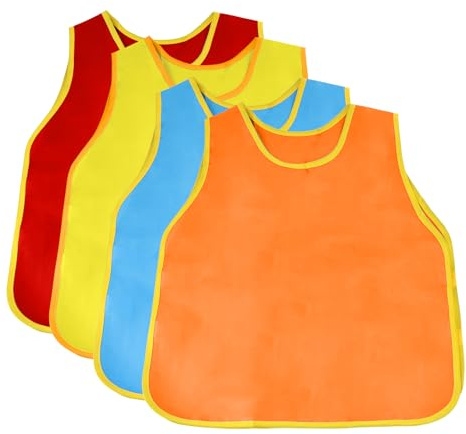 KZNKZN 4 Pack Smock For Kids,Children Waterproof Art Smock Painting Feeding