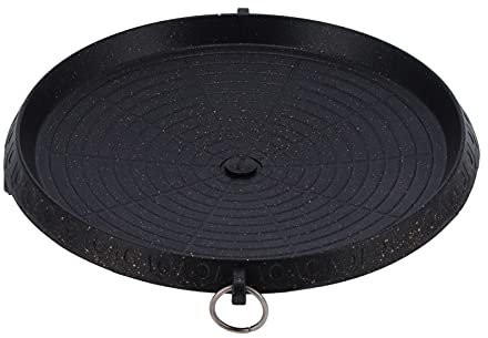 Grill-Backblech, Multifunktional, Antihaft-Backblech, Grillplatte, Grillplatte, Tragbares BBQ-Antihaft-Backblech für Zuhause, Restaurant, Outdoor-Geschäfte, Grillen (Runde