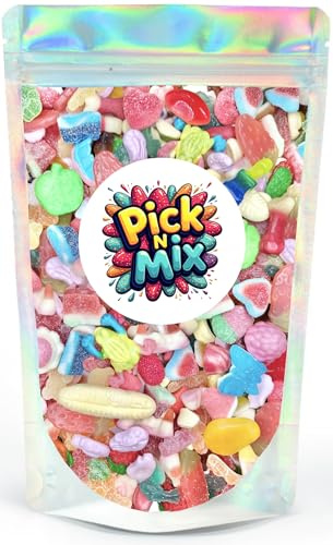 800g Pick & Mix Sweets Fizzy & Gummy. Retro Birthday Party Resealable Bag | Packed with fizzy, gummy, sour and retro sweets for birthdays, parties, movie nights, gifting, sharing, treats