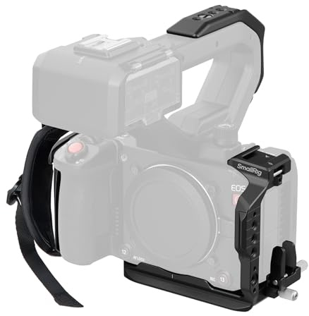 SMALLRIG Cage Kit for Canon C50 with XLR Handle Extension, Camera Cage with Cold Shoe Mount, Cable Clamp for HDMI, Built-in Quick Release Plate for Arca Tripod, Hand Strap - 5657