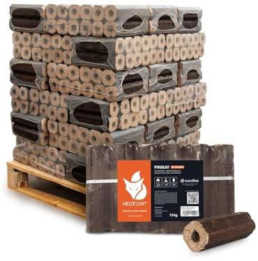 HEIZFUXX PiniKay Quadro Holzbriketts Hartholz 300 kg (30 x 10 kg) 1 Palette