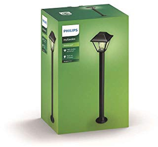 Philips Alpenglow Außenleuchten, E27-Fassung, wasserfest, schwarz, IP44, wetterfest
