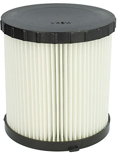 vhbw Faltenfilter kompatibel mit Dewalt DCV581h | DCV584l, DCV580h, DCV582, DCV580, DCV581 Staubsauger - Filter, Patronenfilter, schwarz weiß