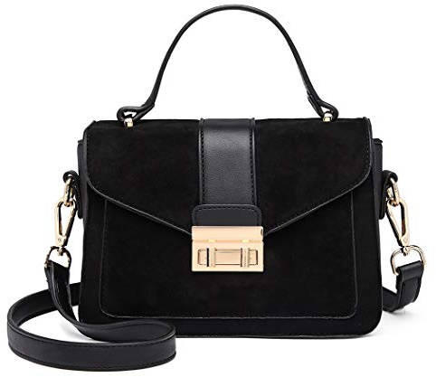 Miss Lulu Handtasche Klein Henkeltasche Damen Elegante Schultertasche Umhängetasche Kunstlerder Shopper