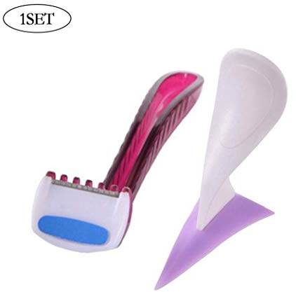 Bontand 3pcs / SET Frauen Dreieck-Form Bikini Privates Rasieren Stencil Sexy Female Schamhaare Razor Intimate Shaping-Tool Gewidmet