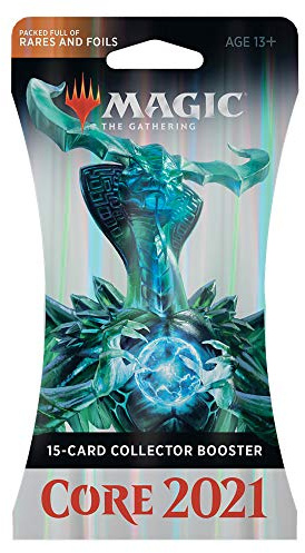 Magic: The Gathering Core Set 2021 (M21) Collector Booster | 15 Cards | Min. 4 Rares Per Pack