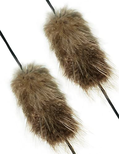 longbowmaker Bogensehne Schalldämpfer Otter Virbrationsdämpfer Sehne Stabilisator Zubehör für Recurve Bogen Langbogen und Jagdbogen (brown)