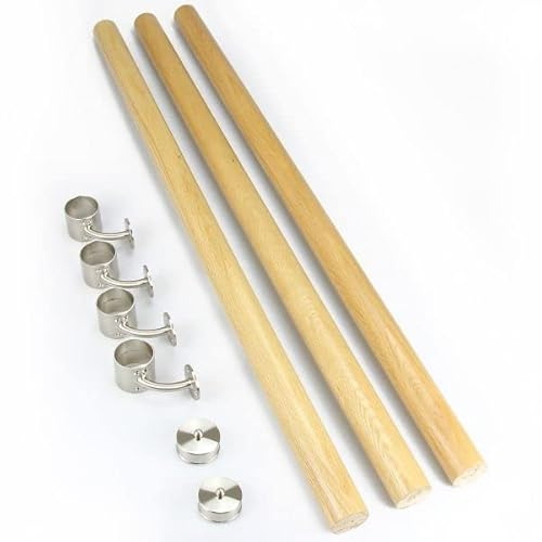 Jackson Woodturners Forge Oak with Nickel Connectors Handrail Kit