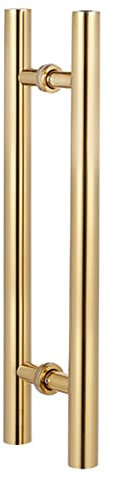 OTHZON Round Door Handle,Stainless Steel Door Pull with Screws,0.6m/0.8m/1m/1.2m/1.5m/1.8m Long,Pull Grab for Solid Core Door,Barn Door,Wood Gate,Front Door (Color : Gold,Size : 60cm/23.6
