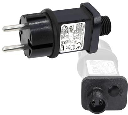 31V 6W Transformateur LED CZJUTAI IP44 Alimentation pour éclairage de Noël avec prise - Prise européenne (Socle à vis - mode commuté - EL/FC31V6W)